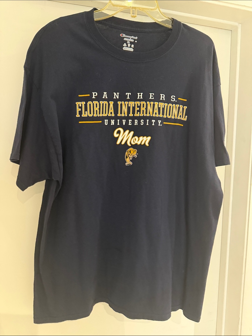 Champion Florida International University Panthers Mom T-Shirt - Navy & Yellow